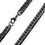 Curb Chain Necklace // Black