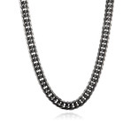 Curb Chain Necklace // Black