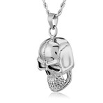 Stainless Steel Skull Pendant (Black)