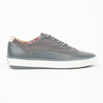 Gustav Oxford Sneaker // Dark Grey + Pink (US: 8)