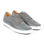 Gustav Oxford Sneaker // Dark Grey + Pink (US: 8)