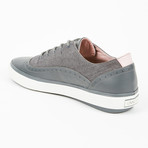 Gustav Oxford Sneaker // Dark Grey + Pink (US: 8)