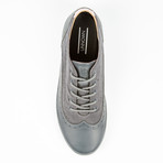 Gustav Oxford Sneaker // Dark Grey + Pink (US: 8)