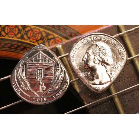 USA 2015 Quarter Dollar Coin Guitar Pick
