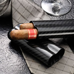 Carbon Fiber Cigar Case // 2 Finger