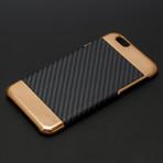 Curve iPhone Case // Rose Gold Black (iPhone 6S/6)