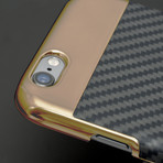 Curve iPhone Case // Rose Gold Black (iPhone 6S/6)