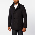 Double Breasted Peacoat // Navy (M)