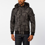 Padded Jacket With Removable Hood // Black (S)