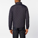 Diamond Quilted Jacket // Navy (XL)