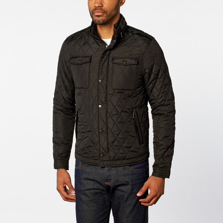 Diamond Quilted Jacket // Black (S)