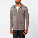 Striped Hoodie // Grey (S)