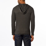 Thermo Button-Up Hoodie // Charcoal (M)