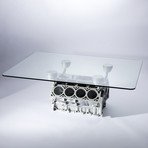 Blockhead Designs // Engine Block Coffee Table (Metallic Silver)