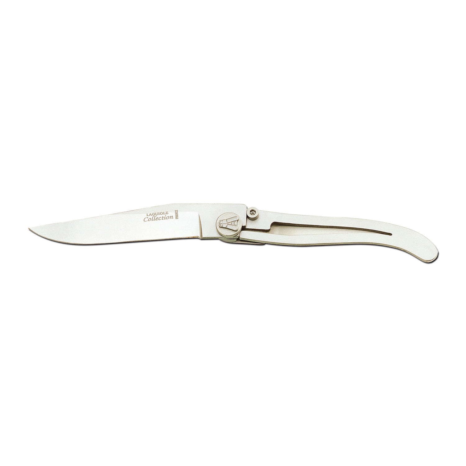 Laguiole Liner Lock Pocket Knife // Stainless Steel (Large) Claude