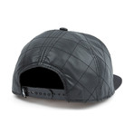 Polka Quilted Chuck Snapback // Black