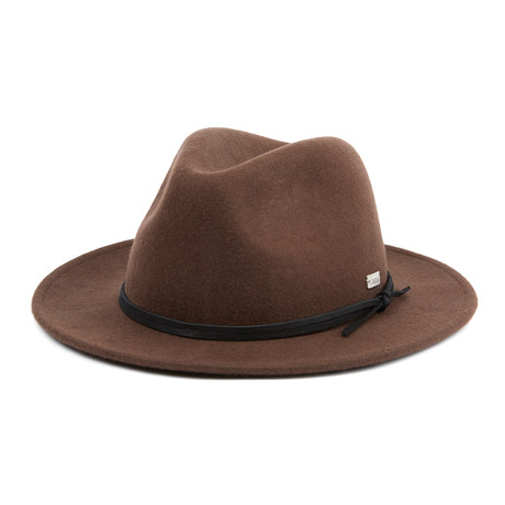 Munson Fedora Wool Hat // Brown (S)