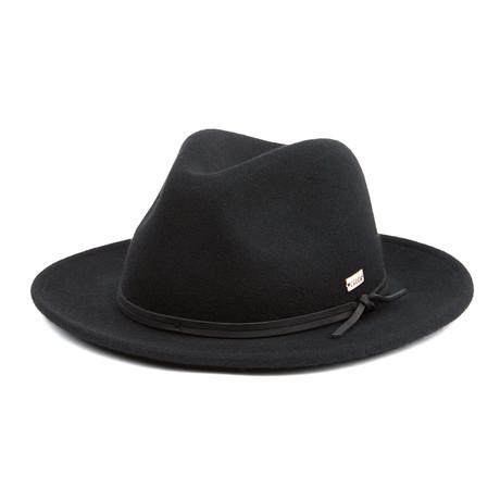 Munson Fedora Wool Hat // Black (S)