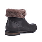 Faux Fur Lined Ankle Boot // Graphite (Euro: 43)