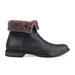 Faux Fur Lined Ankle Boot // Graphite (Euro: 43)