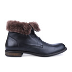 Faux Fur Lined Ankle Boot // Black (Euro: 44)