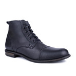 Cap-Toe Lace-Up Ankle Boot // Black (Euro: 40)