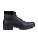 Cap-Toe Ankle Boot // Black (Euro: 43)