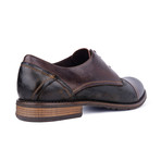 Two-Tone Cap-Toe Derby // Brown + Dark Chocolate (Euro: 39)