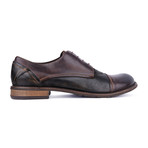 Two-Tone Cap-Toe Derby // Brown + Dark Chocolate (Euro: 39)