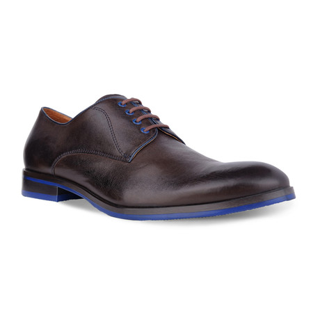 Two-Tone Derby // Dark Brown + Navy Blue (Euro: 39)