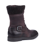 Knit Cuff Boot // Dark Chocolate (Euro: 39)