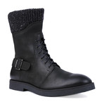 Knit Cuff Boot // Black/Black (Euro: 42)