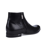 Double Zipper Ankle Boot // Black (Euro: 45)