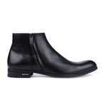 Double Zipper Ankle Boot // Black (Euro: 45)