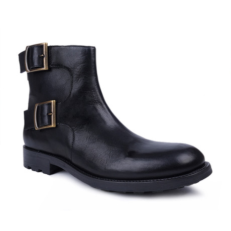 Double Strap Ankle Boot // Black (Euro: 39)
