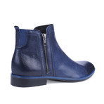 Double Zipper Ankle Boot // Navy Blue (Euro: 39)