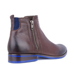 Double Zipper Ankle Boot // Dark Brown (Euro: 39)