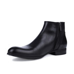 Double Zipper Ankle Boot // Black (Euro: 45)