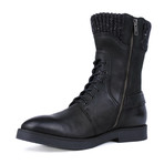 Knit Cuff Boot // Black/Black (Euro: 42)