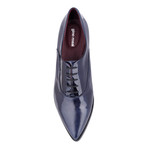 Narni Patent Pointed Toe Oxford // Navy Blue (Euro: 39)