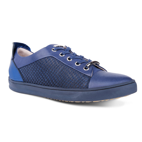 Cola Croco Embossed Low-Top // Navy Blue (Euro: 39)