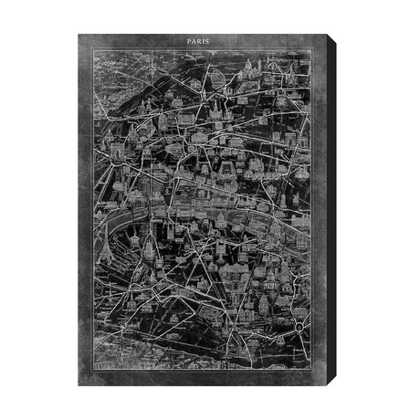 Paris Map (20"L x 30"H)