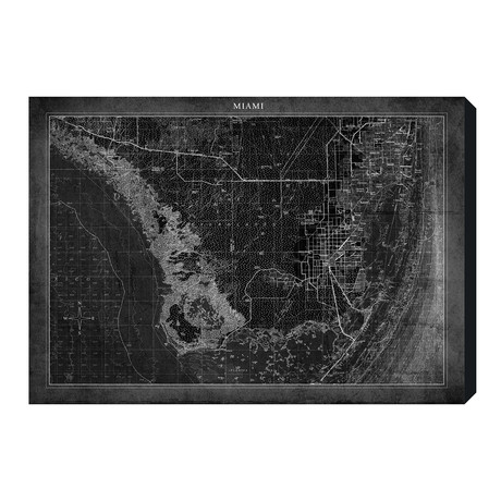 Miami Map (30"L x 20"H)