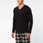 Buffalo Plaid Lounge Set // Black Buffalo Plaid (M)