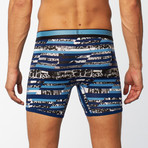 Micro Boxer Brief // Graffiti Stripe (XL)