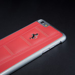 Ferrari Leather Hard Case // Red + Beige (iPhone 6/6s)