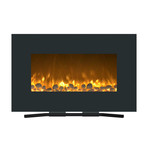Northwest Electric Fireplace + Wall Mount + Floor Stand // Color Changing