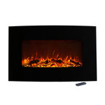 Northwest Electric Fireplace + Wall Mount + Floor Stand // Curved