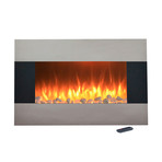 Northwest Electric Fireplace + Wall Mount + Floor Stand // Stainless