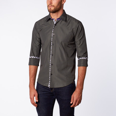 Graph Button-Up // Black (S)